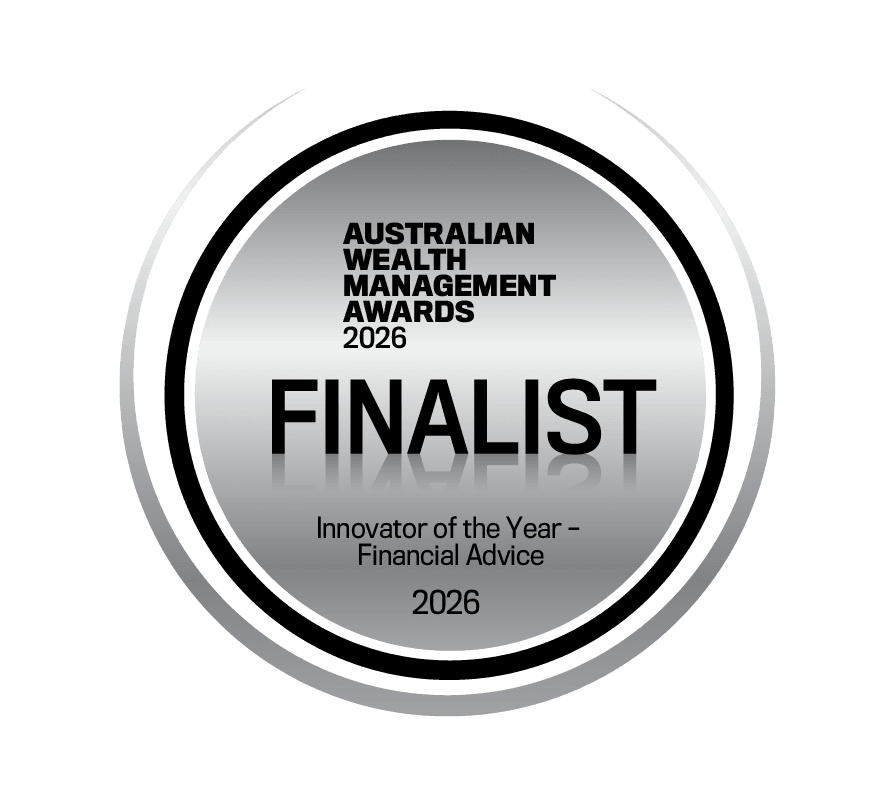 Australian Wealth Management Awards 2026 finalist badge, Innovator of the Year – Financial Advice